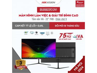 Màn hình Hikvision 22 inch VA - DS-D5022F2-2V1 - Hình ảnh sống động, trải nghiệm tuyệt vời. (Mã mới 2024)